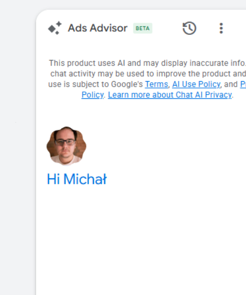 widok na ads advisor google ads