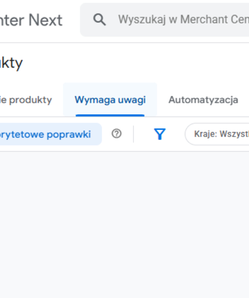 widok wymaga uwagi